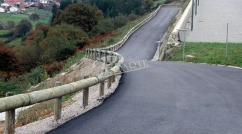Safety barrier for roads